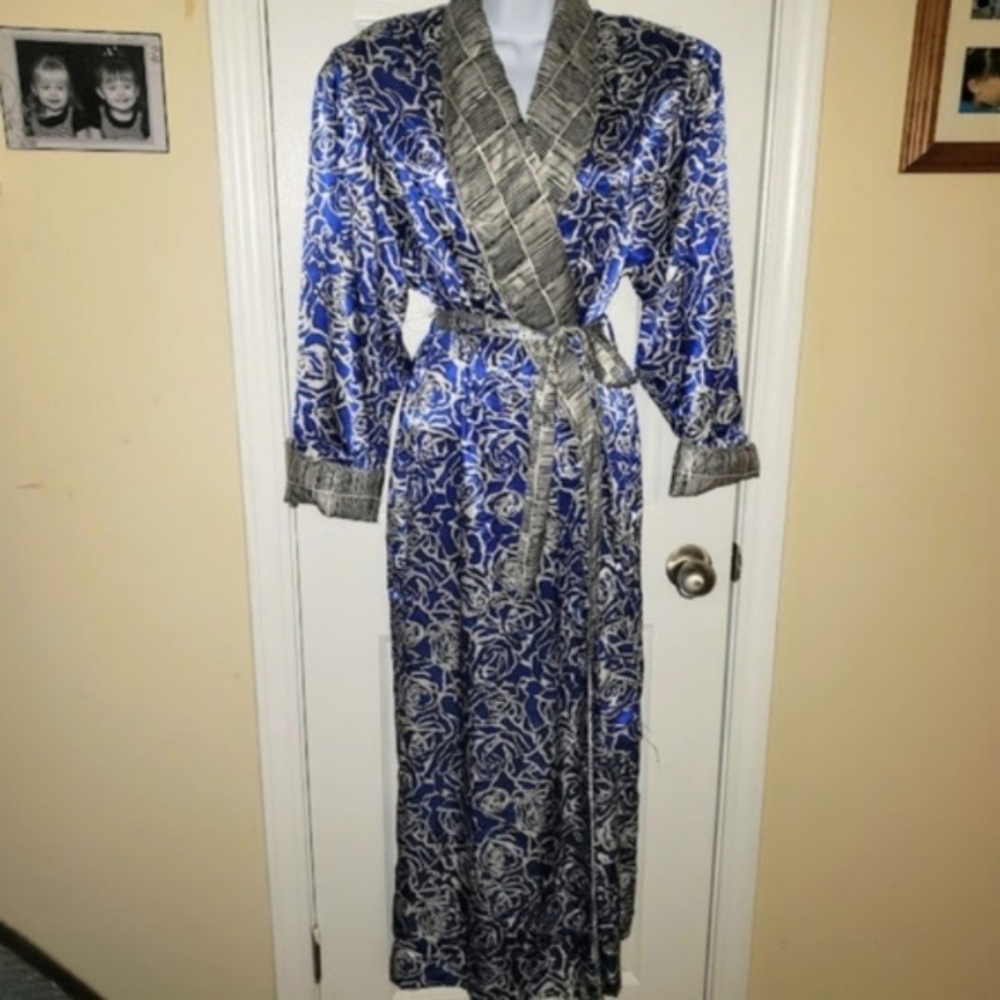 VS GOLD LABEL VINTAGE 90's Rose Full Length Robe S